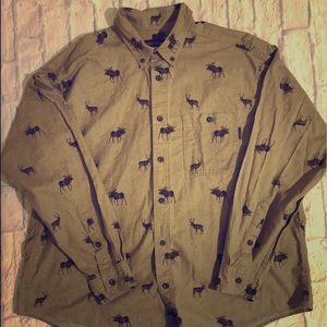 Woolrich Moose Print Flannel XL